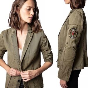 Zadig & Voltaire Virginia Grunge Spi Jacket, size XS